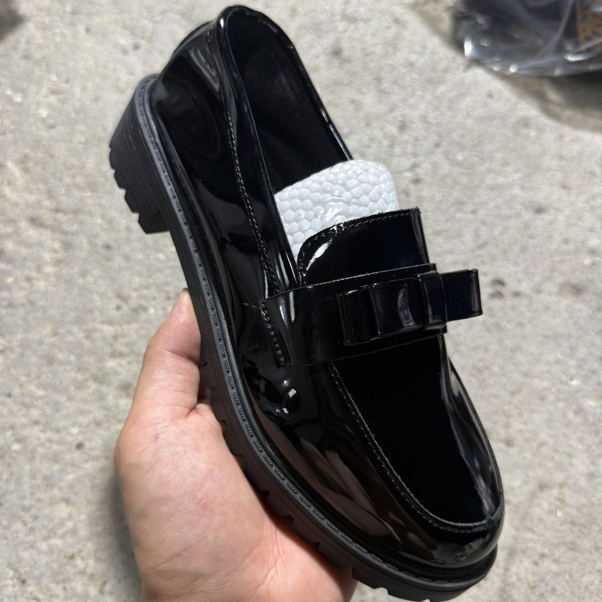 38-42 Patent Leather Fashion Loafers