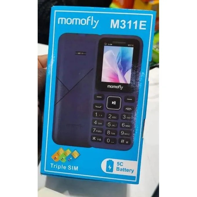 [ NEW ARRIVAL ] Momofly M311E 32 MB RAM featured phone Triple SIM Regular 5C Battery, 1.77 Inch display with Bluetooth connectivity Wireless FM and Bright Torch featured phones