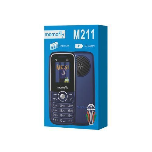 [NEW ARRIVALS!!!] Momofly M211 button phone 1.77 inches screen with 3/triple sim card slots battery capacity is 5c battery wireless FM torch light and Bluetooth connectivity featured phones
