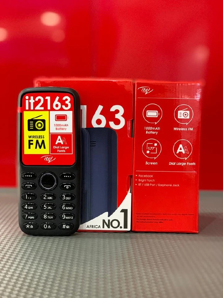 [ NEW ARRIVAL!!! ]ITEL 2163 1.8" DISPLAY WIRELESS FM DUAL SIM OPERA MINI BRIGHT TORCH KABAMBE KATULULU BUTTON FEATURE PHONE KING TALKER 2000 CONTACTS MEMORY ONE YEAR WARRANTY FEATURE PHONES