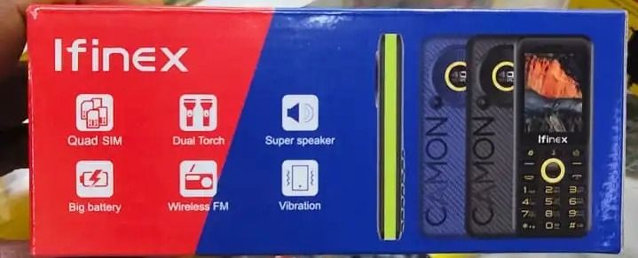 Ifinex N2000F FOUR(QUAD) SIM CARDS 2.8" BIG SCREEN DISPLAY 3300mAh battery capacity FEATURE PHONE WITH DUAL TORCH, HD CAMERA Bluetooth, Wireless FM, SD Slot button/katululu FEATURED PHONE