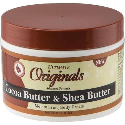 Originals Cocoa Butter & Shea Butter Advanced Formula Moisturizing Body Cream. Moisturizes, Fades Scars, Blemishes, Marks, Smooths, Glows, Soothes & Nourishes