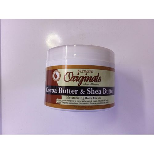 Originals Cocoa Butter & Shea Butter Advanced Formula Moisturizing Body Cream. Moisturizes, Fades Scars, Blemishes, Marks, Smooths, Glows, Soothes & Nourishes