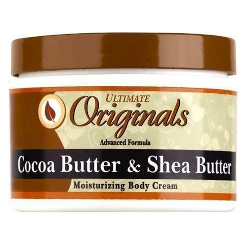 Originals Cocoa Butter & Shea Butter Advanced Formula Moisturizing Body Cream. Moisturizes, Fades Scars, Blemishes, Marks, Smooths, Glows, Soothes & Nourishes