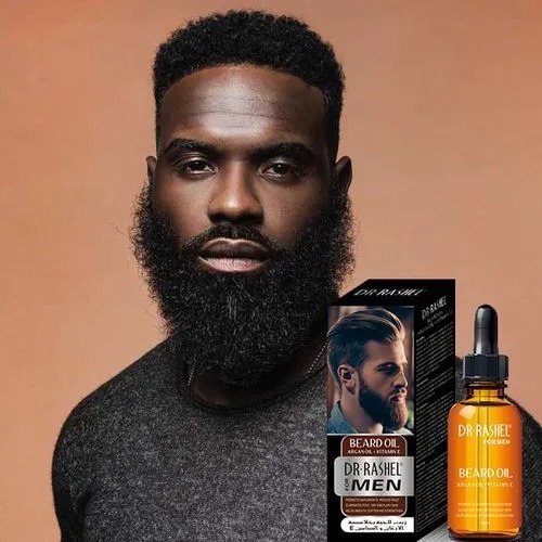 Dr. Rashel Men’s Beard Oil with Argan Oil & Vitamin E – Nourishing Growth Serum for Thick, Soft, Healthy Beard, Hydrating Grooming Oil for Conditioning, Strengthening & Shine