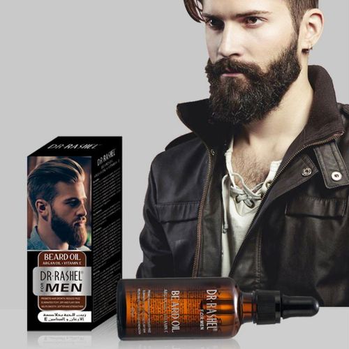 Dr. Rashel Men’s Beard Oil with Argan Oil & Vitamin E – Nourishing Growth Serum for Thick, Soft, Healthy Beard, Hydrating Grooming Oil for Conditioning, Strengthening & Shine