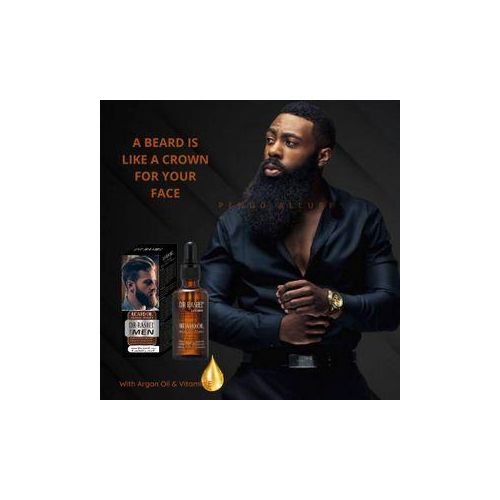 Dr. Rashel Men’s Beard Oil with Argan Oil & Vitamin E – Nourishing Growth Serum for Thick, Soft, Healthy Beard, Hydrating Grooming Oil for Conditioning, Strengthening & Shine