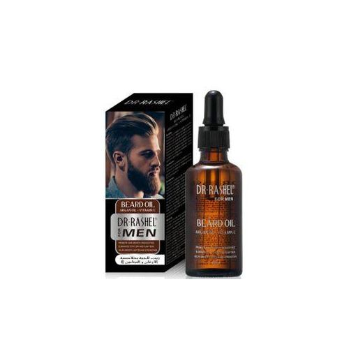 Dr. Rashel Men’s Beard Oil with Argan Oil & Vitamin E – Nourishing Growth Serum for Thick, Soft, Healthy Beard, Hydrating Grooming Oil for Conditioning, Strengthening & Shine