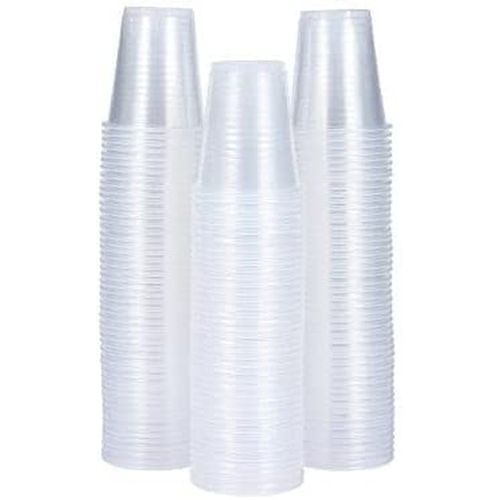 100pcs cups Plastic juice/ smoothie/cocktail Tumbler party event Cups with Lids for iced tea birthdays Cups Clear 300ml