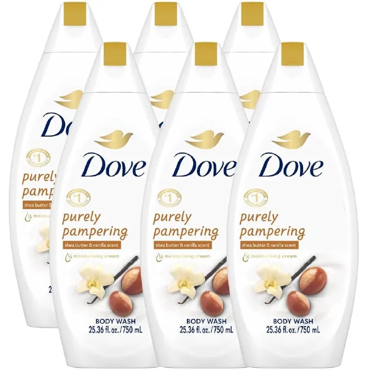 Dove Purely Pampering Shower Gel With Shea Butter & Warm Vanilla – 2-Pack (2 X 500ml) Brand: Dove - Gives you softer, smoother skin after just one shower