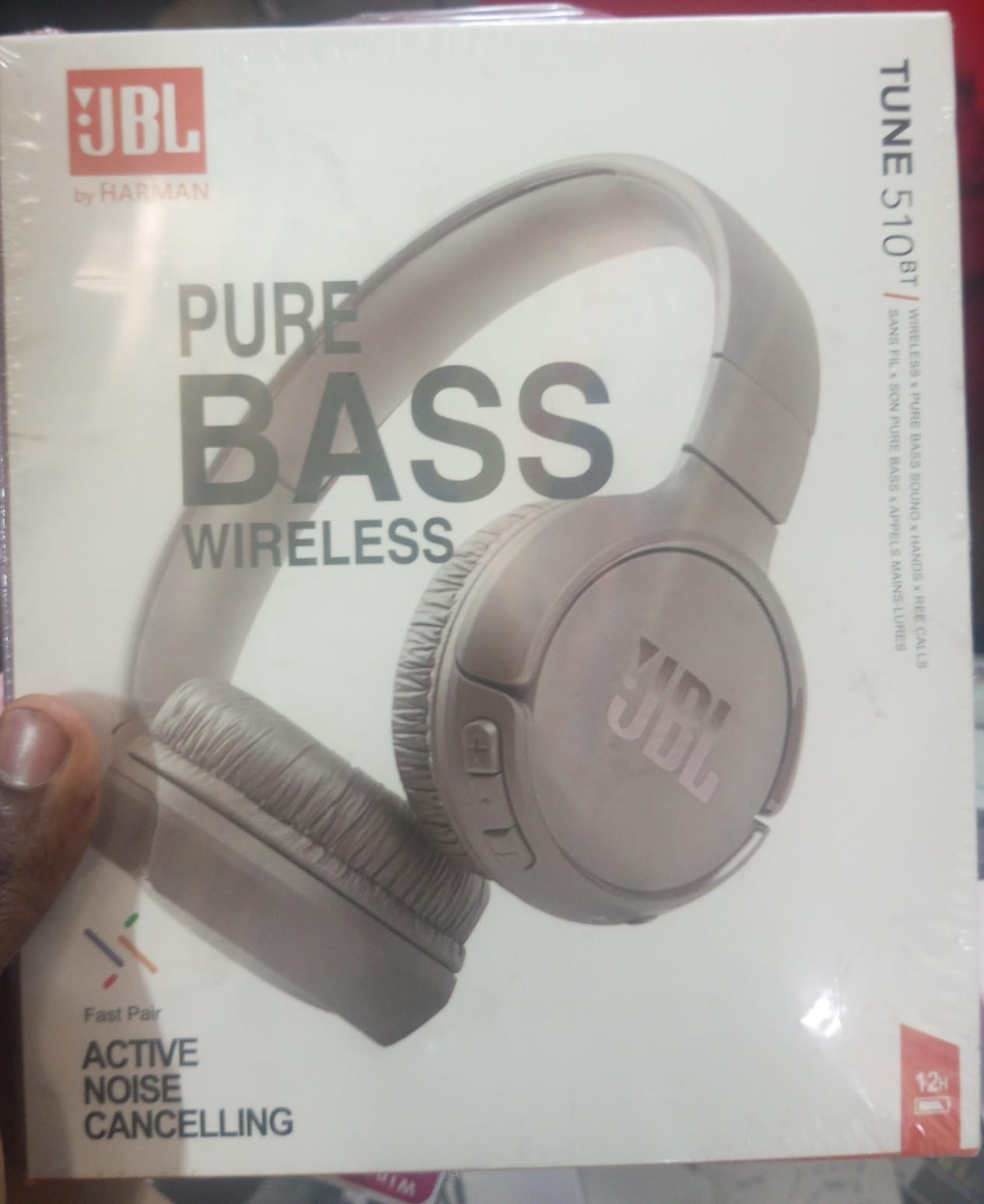 Brand New JBL Tune 510BT: Noise-cancelling Wireless Headset On-Ear Headphones with Pure bass Sound Hands free calls Foldable design light weight earphones Head Set