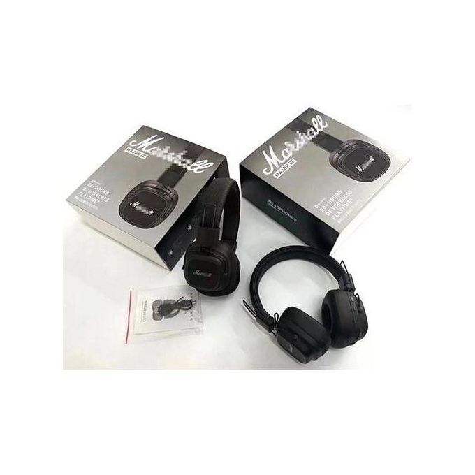 Brand New Marshall Major IV Wireless Headphones with Pure bass Sound Hands free calls Foldable design light weight earphones Head Set