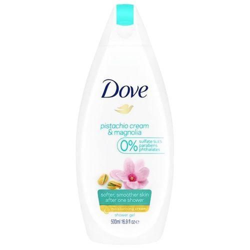 Dove Pistachio Cream & Magnolia Moisturizing Shower Gel for Soft Smooth Skin, Sulfate Free Body Wash 500ml