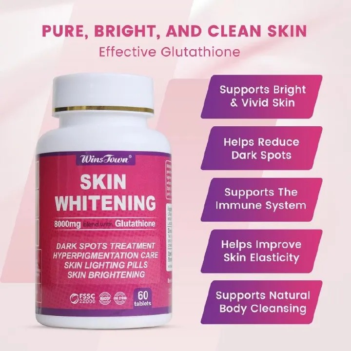 Daynee Skin Whitening Pills - Clears Dark Spot Glutathione Whitening Pills - Dark Spots & Acne Scar Remover - 5000g - Made in USA - Vegan Skin Bleaching Pills with Anti-Aging & Antioxidant Effect