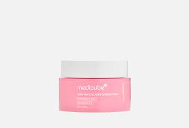 Medicube PDRN Pink Collagen Capsule Cream, containing collagen, niacinamide, and hyaluronic acid, designed to firm, brighten, hydrate, and strengthen the skin barrier for a radiant, "glass-skin" glow