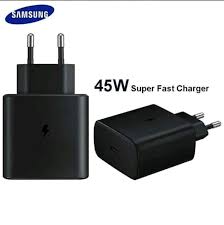 Original Samsung 45W PD SuperFast USB Type C-C Adapter  for Galaxy A17,A16,A07,A06,A26,A15,A25,A05,A05S,A06,S23FE With Type C Output - Adapter only