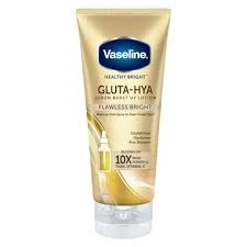 Vaseline Gluta-Hya Flawless Bright Serum-Burst Lotion Deeply Hydrates, Brightens Skin Tone, And Leaves A Smooth, Radiant Finish