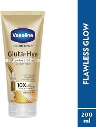 Vaseline Gluta-Hya Flawless Bright Serum-Burst Lotion Deeply Hydrates, Brightens Skin Tone, And Leaves A Smooth, Radiant Finish