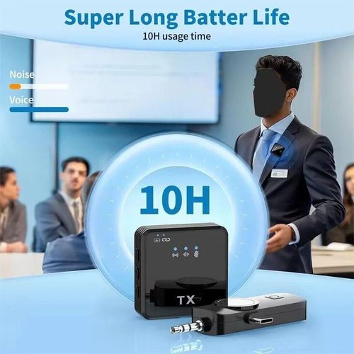 F11-2 3 in 1 Wireless Microphone, Noise Cancellation Wireless Mic for Youtubers, Video Recording, Facebook, Compatible with Type-C Android/iPhone/Cameras/Laptop