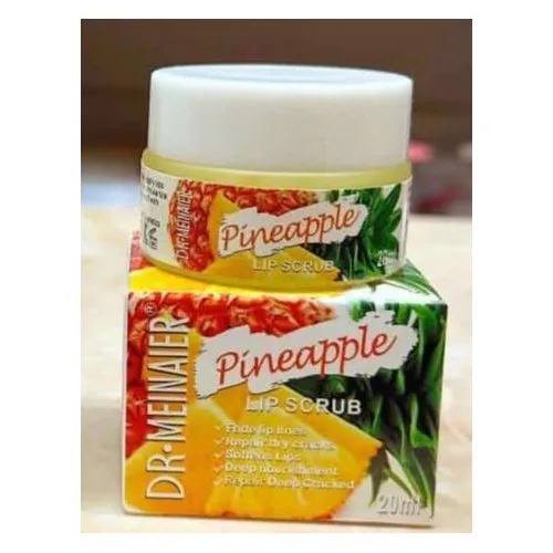 Dr.Meinaier Lip Scrubs Exfoliator and Moisturizer for Hydration, Moisturizer, Brightens, Lip Care for Dry Lips & Cracked Pineapple Fruit Flavor-20ml