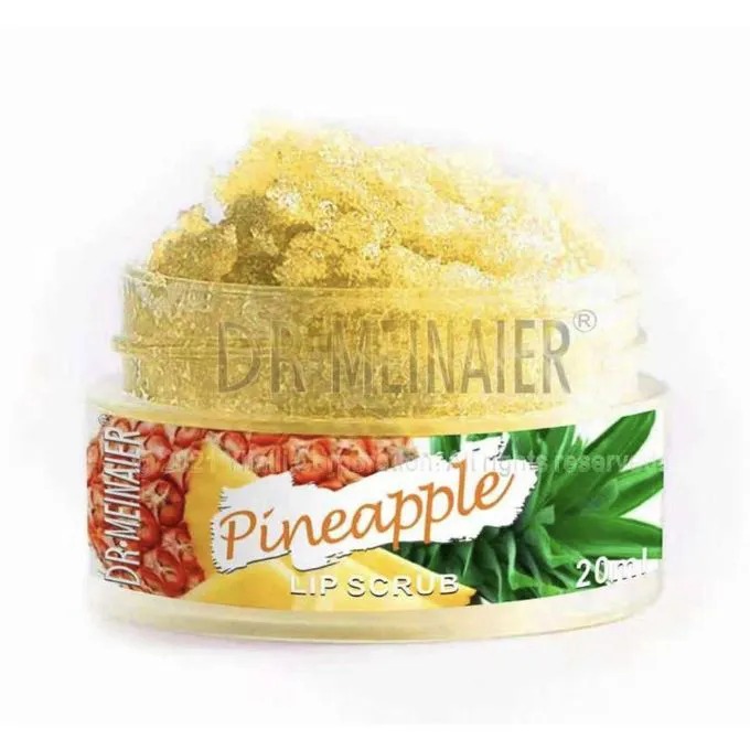 Dr.Meinaier Lip Scrubs Exfoliator and Moisturizer for Hydration, Moisturizer, Brightens, Lip Care for Dry Lips & Cracked Pineapple Fruit Flavor-20ml