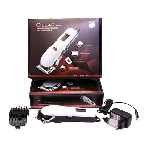 O'LEAR SALON High Quality KINYOZI Professional Cordless Rechargeable Hair Trimmer Clipper Shaving Machine Kinyozi With Battery LCD Display