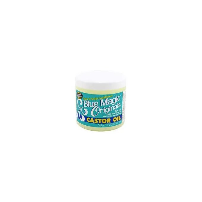 Blue Magic Originals Castor Oil Hair & Scalp Conditioner, Moisturizing Hair Cream with Shea Butter & Aloe Vera, Strengthens Hair Growth, Repairs Dry Damaged Hair 340g