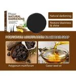 Disaar POLYGONUM Multiflorum NATURAL DARKENING Soap For Blacker Hair Repairs, Restores Shine, Blackening Soap ANTI Graying Grey Hair Shampoo