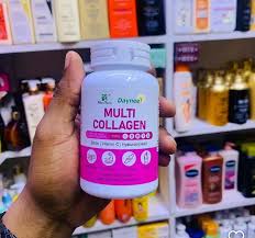 Daynee Multi Collagen Capsules Type I II III V X, Collagen Supplement with Biotin Vitamin C & Hyaluronic Acid, Supports Skin Hair Nails Joints & Anti-Aging, 100 Softgels