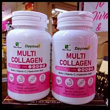 Daynee Multi Collagen Capsules Type I II III V X, Collagen Supplement with Biotin Vitamin C & Hyaluronic Acid, Supports Skin Hair Nails Joints & Anti-Aging, 100 Softgels