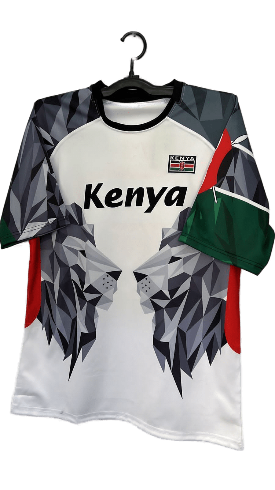 Kenyan White Rugby Jersey – “Cheza Kama Wewe” Edition | Premium Team Kenya Shirt | Sleek, Breathable & Stylish Men’s National Pride Wear