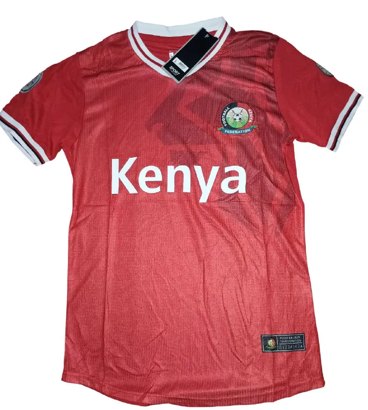 Kenyan Red National Football Team Jersey – 2025 Home Kit | Cheza Kama Wewe, Sambaza Vibe na Kaa Fiti kwa Style ya Taifa Stars 🇰🇪