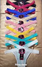 3pcs Women’s Sexy 2-Strap Lace Thong Panties – Low-Waist Cotton Underwear, Soft Breathable Lingerie Briefs for Ladies \