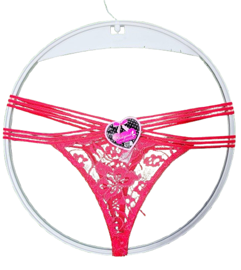 3pcs Women’s Sexy 2-Strap Lace Thong Panties – Low-Waist Cotton Underwear, Soft Breathable Lingerie Briefs for Ladies \