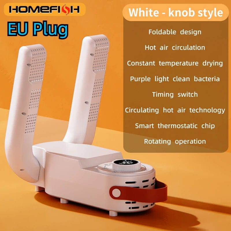 Foldable Electric Shoe Dryer – Fast Heating Portable Boot & Sneaker Dryer for Home Travel. Portable design, safe temperature control, perfect for home or travel.