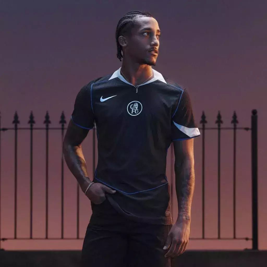 Chelsea 25/26 Third Black Jersey – Premium Breathable Football Kit | Quick-Dry, Sweat-Wicking, Comfortable for Fans & Players
