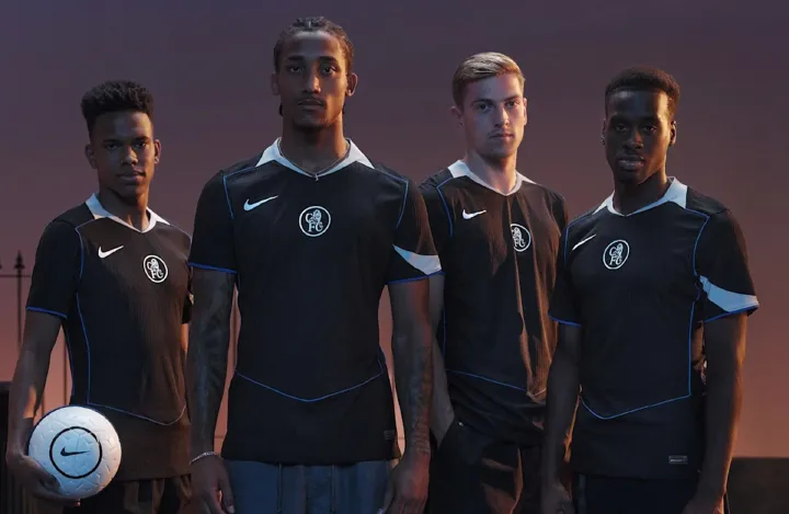 Chelsea 25/26 Third Black Jersey – Premium Breathable Football Kit | Quick-Dry, Sweat-Wicking, Comfortable for Fans & Players