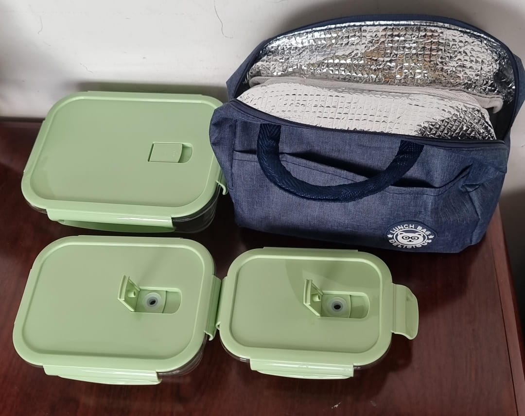 🔥🔥🔥NEW ARRIVAL🔥🔥🔥‼️Glass Snack Box with FREE LUNCH BAG – Borosilicate Glass Food Container for Baking, Microwave & Lunch Storage, Available in 500ml, 750ml, 1040ml