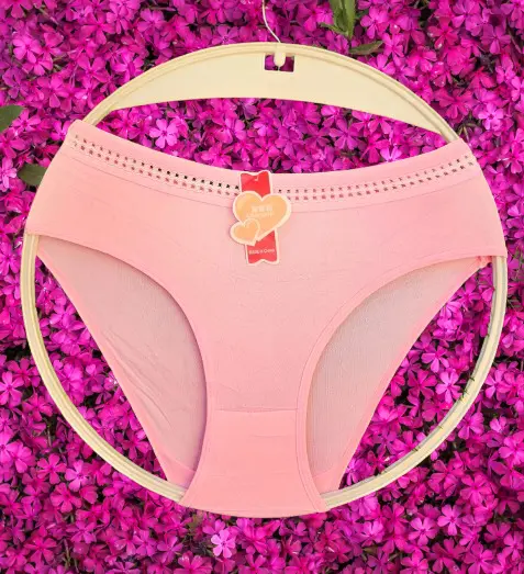 💥 Customer Favorite!!!  6PCS Women’s Cotton Panty with Breathable Hole-Pattern Waist – Soft Comfortable Everyday Brief. Lightweight, stretchy, and perfect for daily comfort.