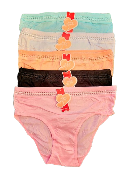 💥 Customer Favorite!!!  6PCS Women’s Cotton Panty with Breathable Hole-Pattern Waist – Soft Comfortable Everyday Brief. Lightweight, stretchy, and perfect for daily comfort.