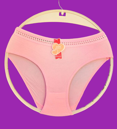 💥 Customer Favorite!!!  6PCS Women’s Cotton Panty with Breathable Hole-Pattern Waist – Soft Comfortable Everyday Brief. Lightweight, stretchy, and perfect for daily comfort.