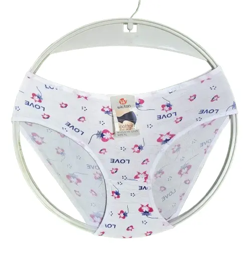 ❤️ Popular Pick!!!  6PCS Women’s Cotton Love-Pattern Panty – Soft Breathable Comfortable Everyday Brief. Cute love-pattern cotton panty. Soft, breathable, and comfortable for daily wear.