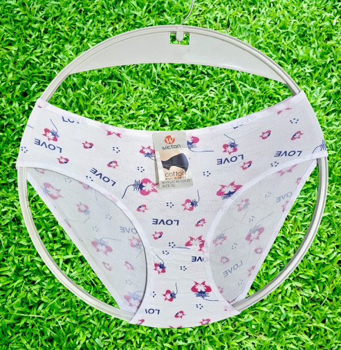 ❤️ Popular Pick!!!  6PCS Women’s Cotton Love-Pattern Panty – Soft Breathable Comfortable Everyday Brief. Cute love-pattern cotton panty. Soft, breathable, and comfortable for daily wear.