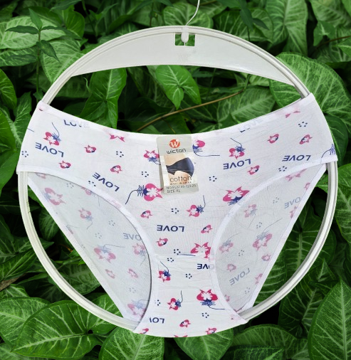 ❤️ Popular Pick!!!  6PCS Women’s Cotton Love-Pattern Panty – Soft Breathable Comfortable Everyday Brief. Cute love-pattern cotton panty. Soft, breathable, and comfortable for daily wear.