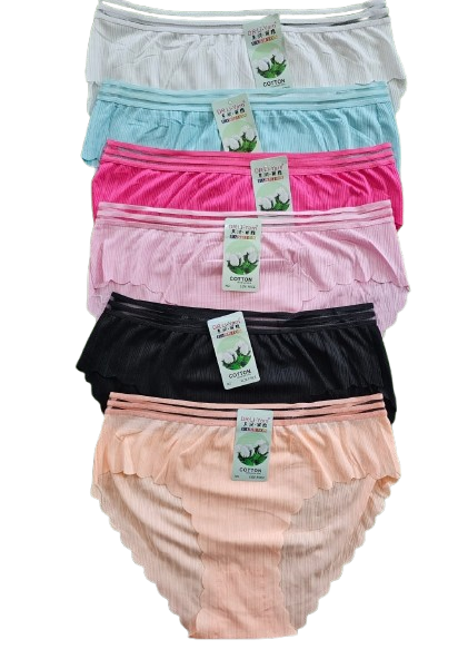 🔥 6PCS New Arrival Seamless Sexy Double Waist Split Panties for Women — Ultra Soft Breathable Stretch Comfort Underwear