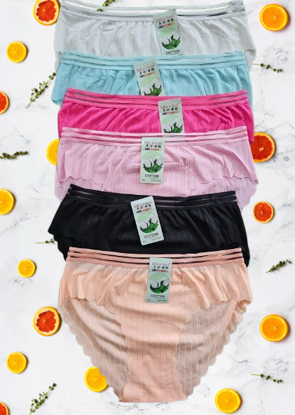 🔥 6PCS New Arrival Seamless Sexy Double Waist Split Panties for Women — Ultra Soft Breathable Stretch Comfort Underwear