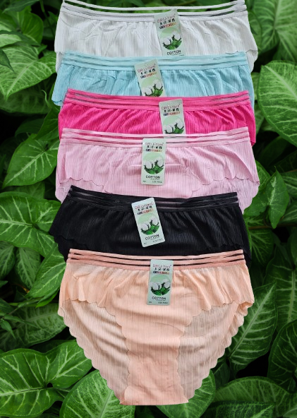 🔥 6PCS New Arrival Seamless Sexy Double Waist Split Panties for Women — Ultra Soft Breathable Stretch Comfort Underwear