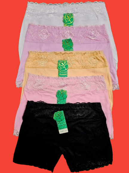 🔥 3PACK Ladies Irresistible Seamless Silk Lace Biker Shorts – Soft Stretch Elegant Comfort Wear. Soft, breathable, high-stretch fabric for gym, yoga, or casual daily wear.