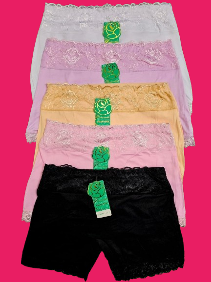 🔥 3PACK Ladies Irresistible Seamless Silk Lace Biker Shorts – Soft Stretch Elegant Comfort Wear. Soft, breathable, high-stretch fabric for gym, yoga, or casual daily wear.