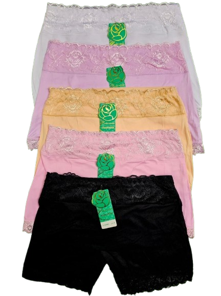 🔥 3PACK Ladies Irresistible Seamless Silk Lace Biker Shorts – Soft Stretch Elegant Comfort Wear. Soft, breathable, high-stretch fabric for gym, yoga, or casual daily wear.